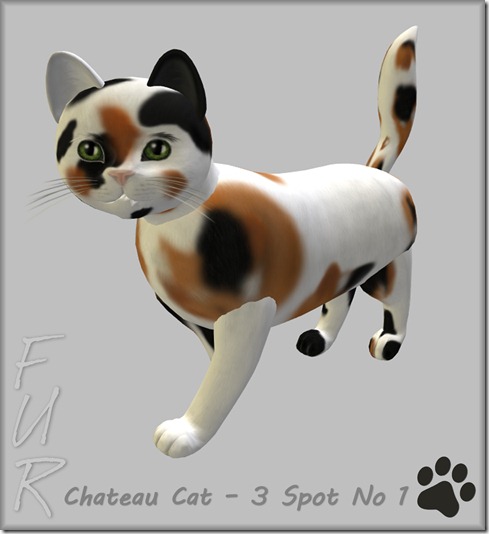 FUR Chateau Cat – 3 Spot No. 1